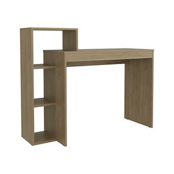 Britt 43" Wide Four Shelves Writting Desk, Home Office, Living Room, Gamer Desk