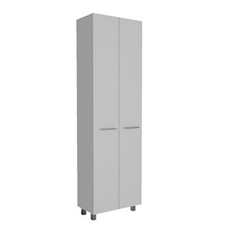 Baleare Pantry Cabinet, Five Interior Shelves, Four Legs