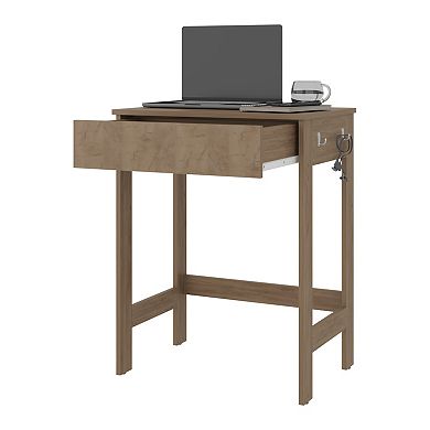 Hills Computer Desk With 2 Side Shelves And Spacious Worksurface