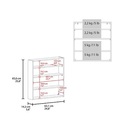 Double-Door Medicine Cabinet With Mirrored Doors And Interior Shelves