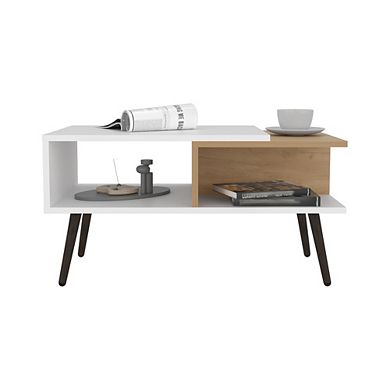 Aranjuez 29" Wide Coffee Table With Three Shelves, Rectangular, Living Room