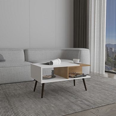 Aranjuez 29" Wide Coffee Table With Three Shelves, Rectangular, Living Room