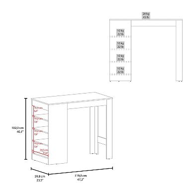 Cecile Coffee Table with Storage Shelf, Modern Design for Living Room or Lounge Area