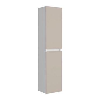 High Two-Door Wall Cabinet With Interior Shelf Vertical Storage
