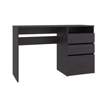 Dublin Three Drawer Computer Desk, One Shelf