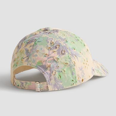 Women's Floral Eyelet Baseball Cap