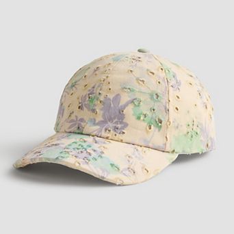 Women's Floral Eyelet Baseball Cap