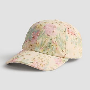 Women's Floral Eyelet Baseball Cap