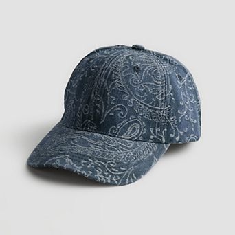 LaValentina Women's Washed Bandana Eyelet Baseball Cap
