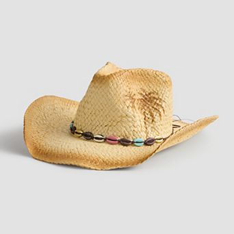 Women's Tea-Stained Cowboy Palm Print Hat