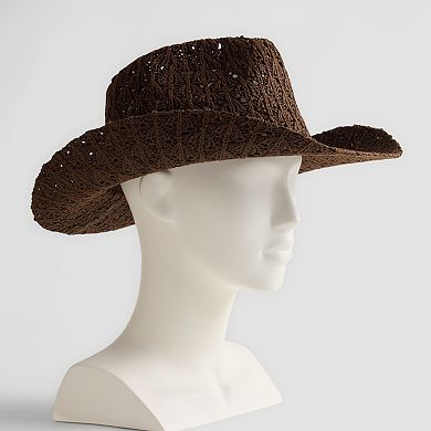Women's Crochet Cowboy Hat