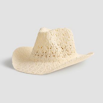 Women's Crochet Cowboy Hat