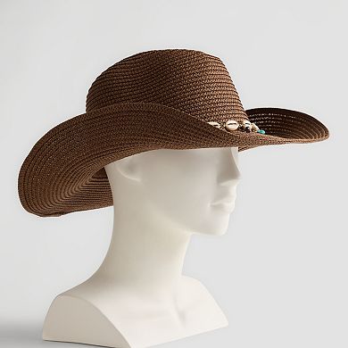 Women's Straw Cowboy Hat