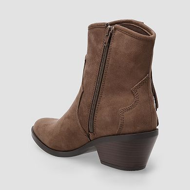 SO® Fiddlle Western Juniors' Fringe Ankle Boots