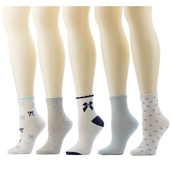 Sonoma Goods For Life® 5-Pack Ankle Bow Socks