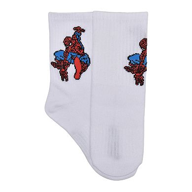 Boys 4-20 Marvel Spider-Man 5-Pack Retro Print Crew Socks