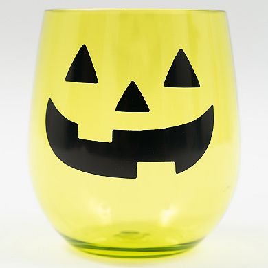 Celebrate Together™ Halloween 4-Piece Jack O' Lantern Stemless Wine Glass Set