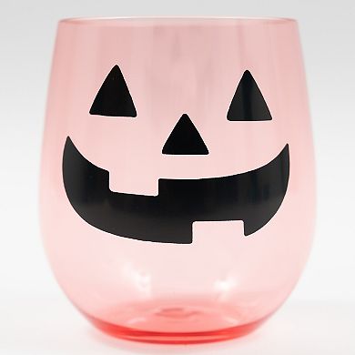 Celebrate Together™ Halloween 4-Piece Jack O' Lantern Stemless Wine Glass Set