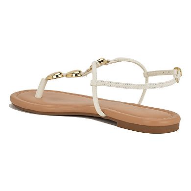 Nine West Bello Women's Round Toe Casual Flat Sandals