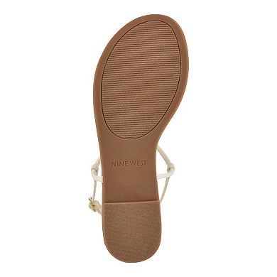 Nine West Bello Women's Round Toe Casual Flat Sandals