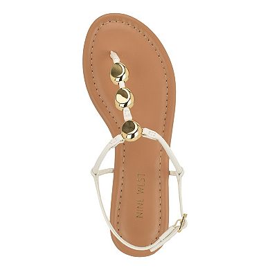 Nine West Bello Women's Round Toe Casual Flat Sandals