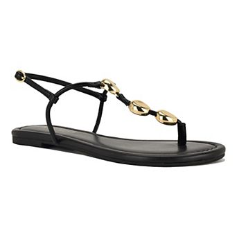 Nine West Bello Women's Round Toe Casual Flat Sandals