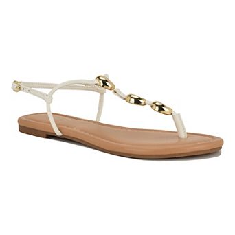 Nine West Bello Women's Round Toe Casual Flat Sandals