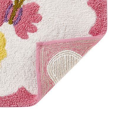 Hallmark Multi Spring Butterfly Cotton Rich Bath Mat