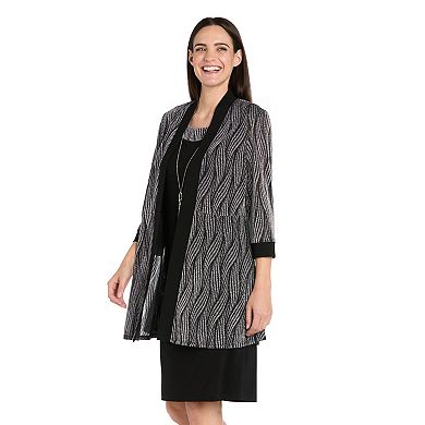 Women's R&M Richards Tiger Striped Jacket Dress