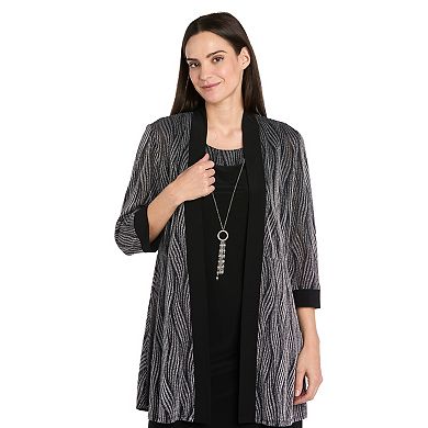 Women's R&M Richards Tiger Striped Jacket Dress