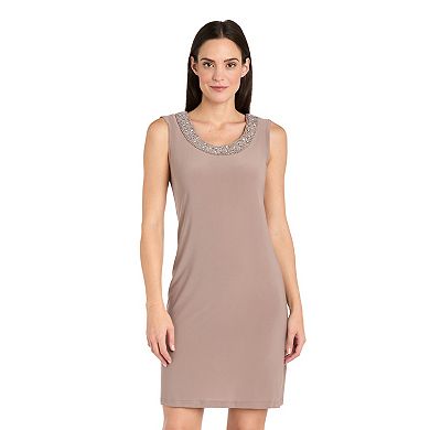 Women's R&M Richards Sheer Sleeve Tiered Dress