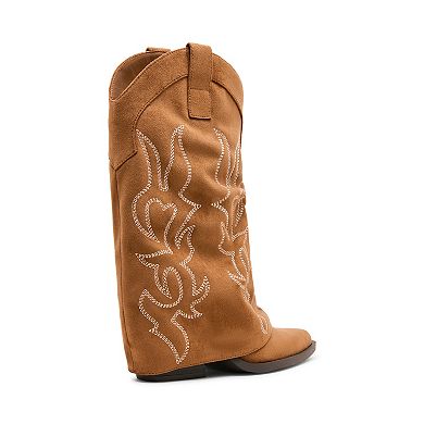 madden girl Rusty Women's Boots with Embroidery Detail