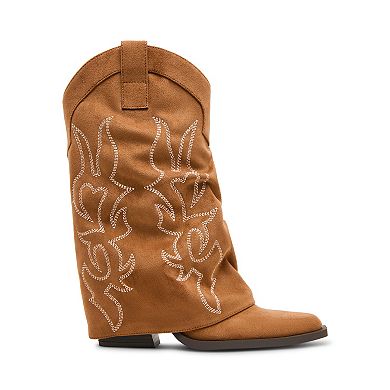 madden girl Rusty Women's Boots with Embroidery Detail