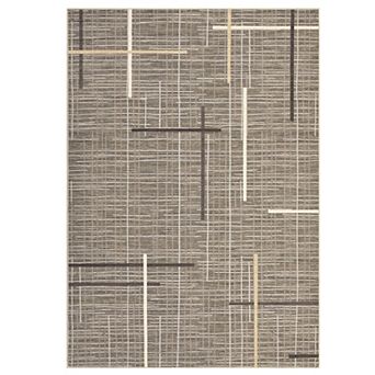 Modern Machine Washable Geometric Area Rug Low Pile Non Slip Carpet for Living Room Bedroom Bathroom