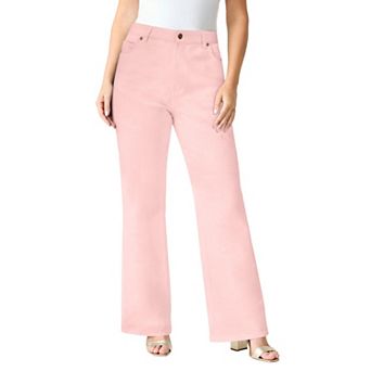 Roaman's Women's Plus Size Classic Stretch Wide Leg Jean
