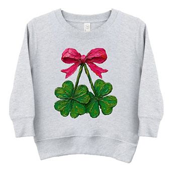 Clover Cherries Paint - Toddler Graphic Sweatshirt