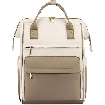 AKSZRI Women's 15.6" Laptop Backpack with USB Port - Stylish & Waterproof for Work, Travel & Day Use