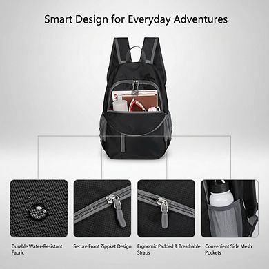 AKSZRI Unisex Waterproof Casual Backpack for Leisure & Travel