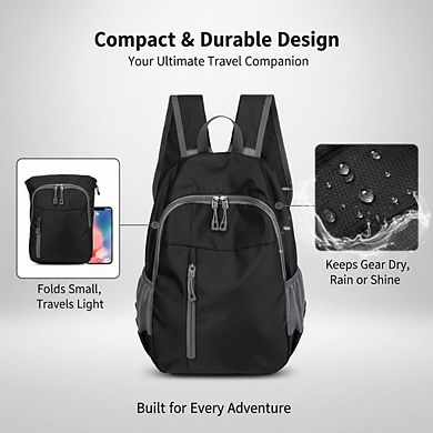 AKSZRI Unisex Waterproof Casual Backpack for Leisure & Travel