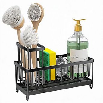 Rotatable Spout Kitchen Sink Caddy, Space-saving, Rustproof, 304 Stainless Steel