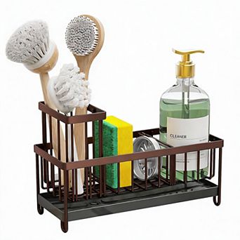 Rotatable Spout Kitchen Sink Caddy, Space-saving, Rustproof, 304 Stainless Steel