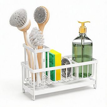 Rotatable Spout Kitchen Sink Caddy, Space-saving, Rustproof, 304 Stainless Steel