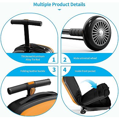 Luggage With Removable Handle, Airplane Approved Trolley Case