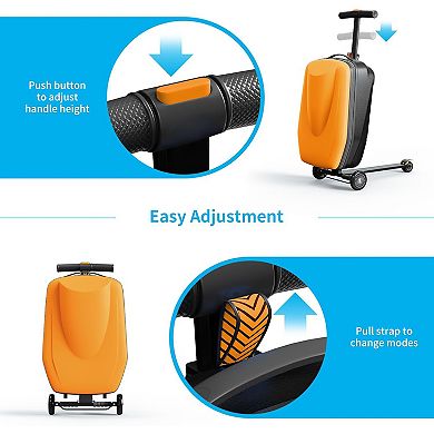 Luggage With Removable Handle, Airplane Approved Trolley Case