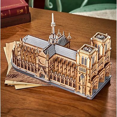 DIY 3D Wood Puzzle: Paris Cathedral 330 pieces