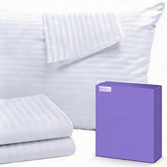 4-Pack Zippered Pillow Protectors - Dust & Stain Resistant, Easy Clean