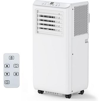 8000 BTU 3-in-1 Portable AC - Cools 350 Sq.Ft, Quiet with Remote Control & Timer