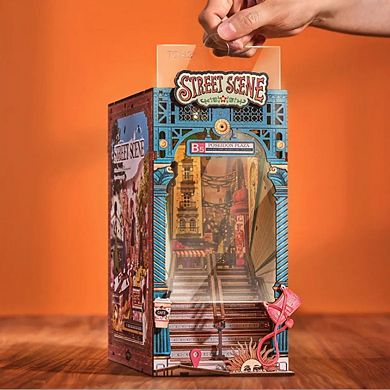 DIY 3D Book Nook Kit: Street Scene 196 pieces