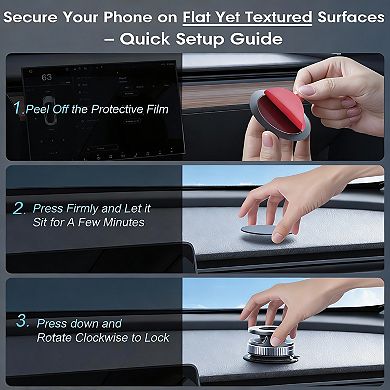 Upgraded Magnetic Car Phone Mount 360° Rotation for MagSafe & Android