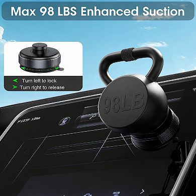 Upgraded Magnetic Car Phone Mount 360° Rotation for MagSafe & Android